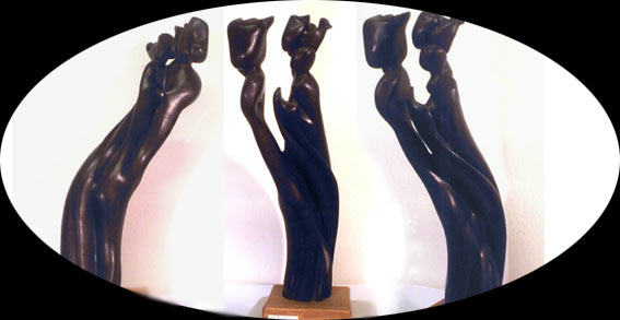 ___gegen den wind___ mooreiCHe skulptur __ von vorn - rechts und links